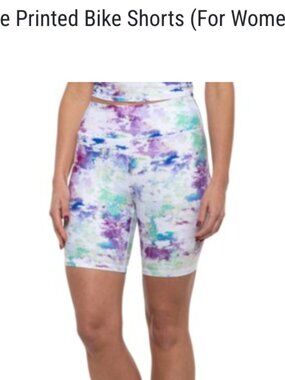 Kyodan High Waist Brushed Surface Printed Bike Shorts